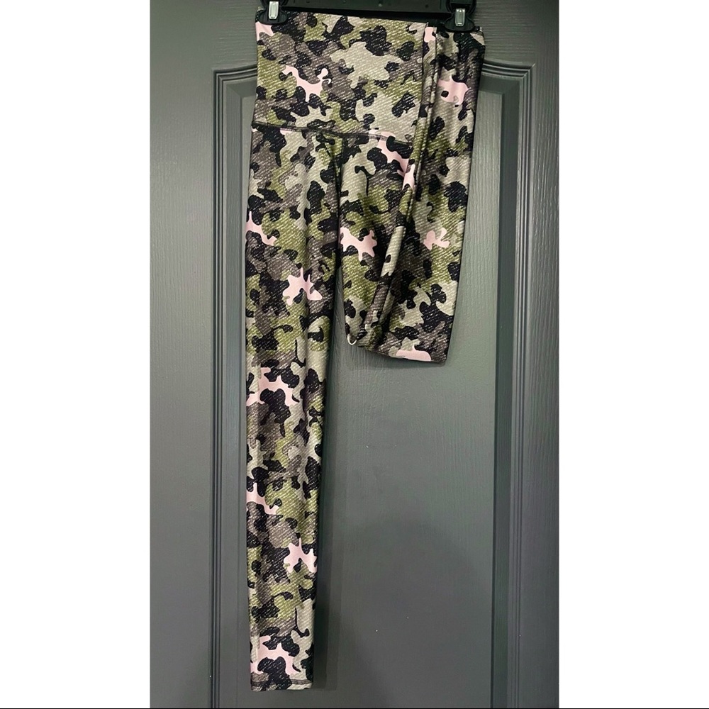 Emily Hsu Pink Camo Crop Legging